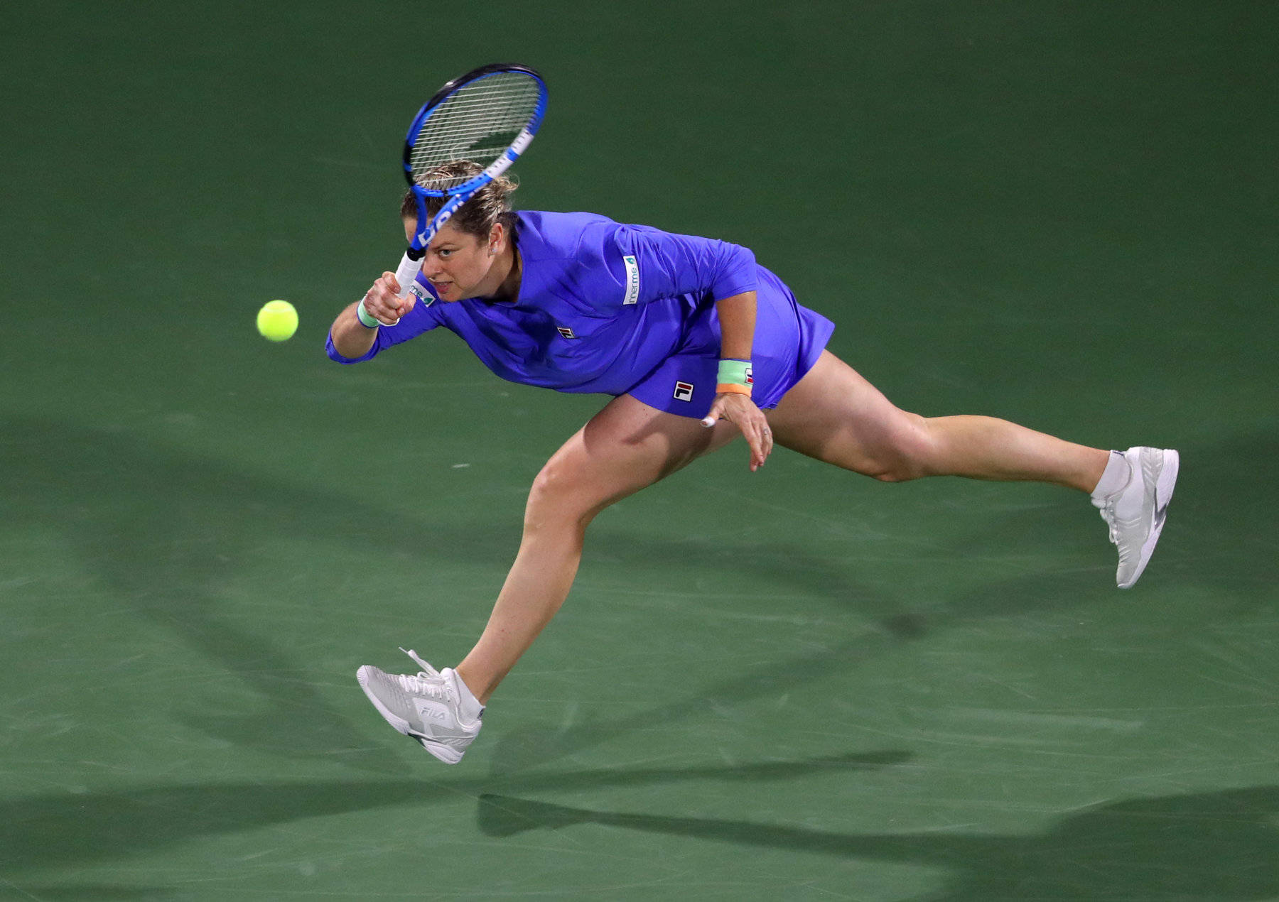 Lacampionessa Di Tennis Kim Clijsters Agli Indian Wells Masters. Sfondo