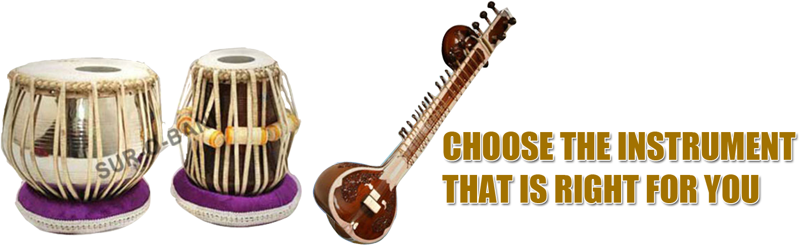 Indian_ Musical_ Instruments_ Selection PNG