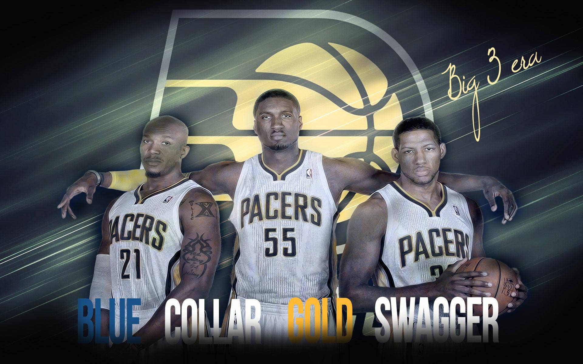 Indiana Blue Collar Gold Swagger Wallpaper