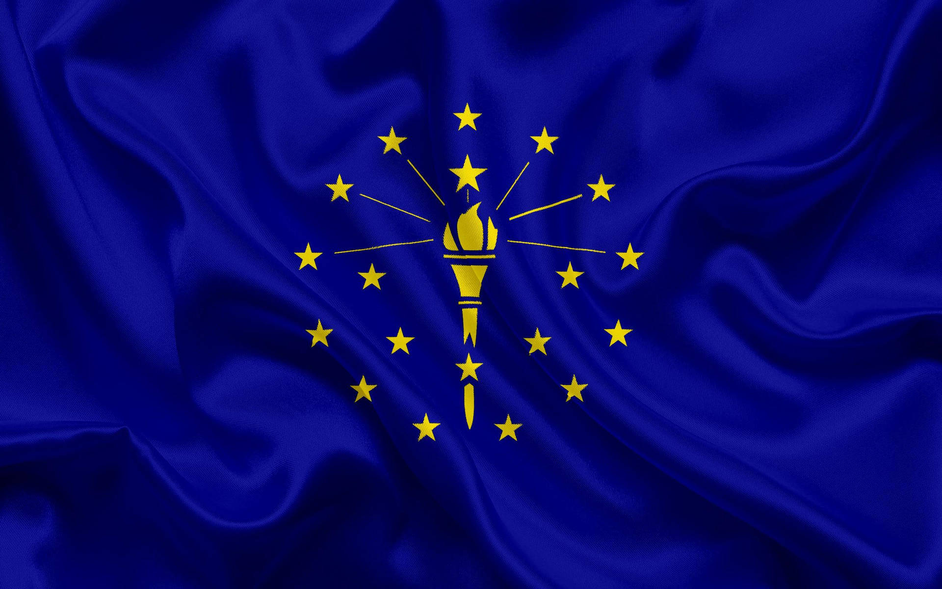Indiana Flag Waving Wallpaper