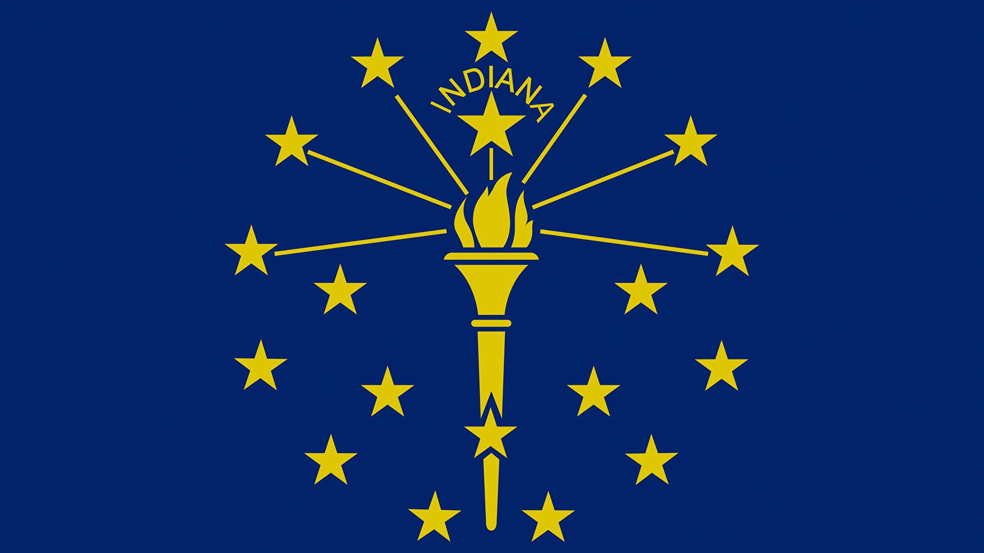 Indianaflag Vergrößert Dargestellt Wallpaper