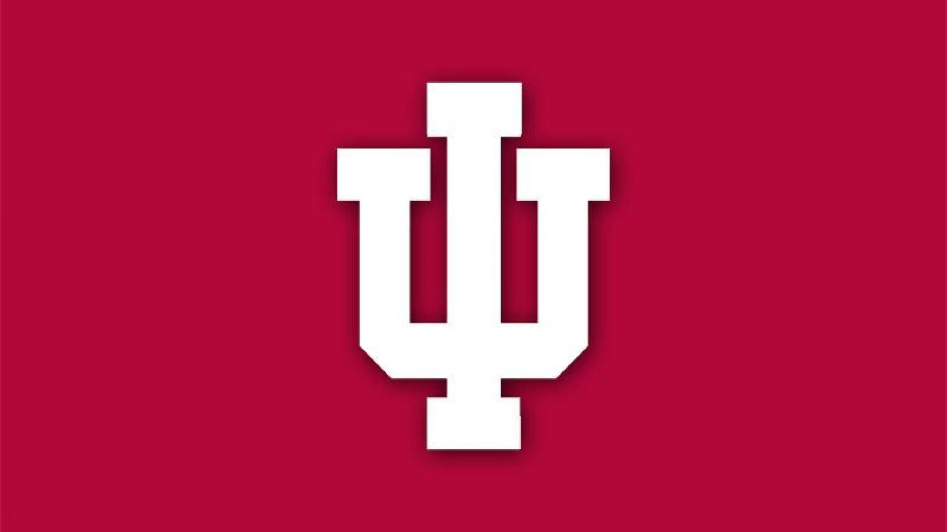 Indiana Hoosiers Logo Red Background Wallpaper