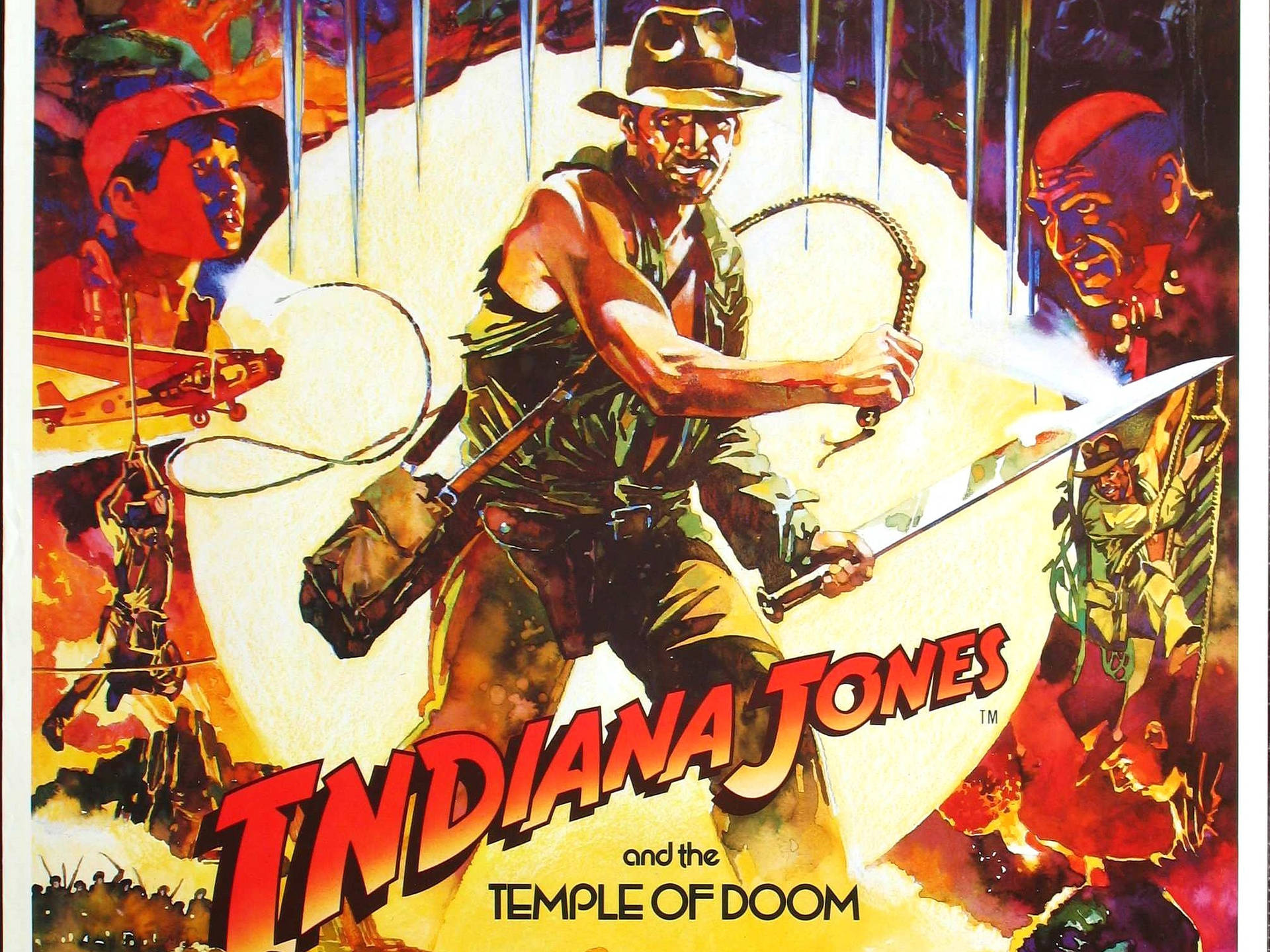 Indiana Jones Tempel Wallpaper