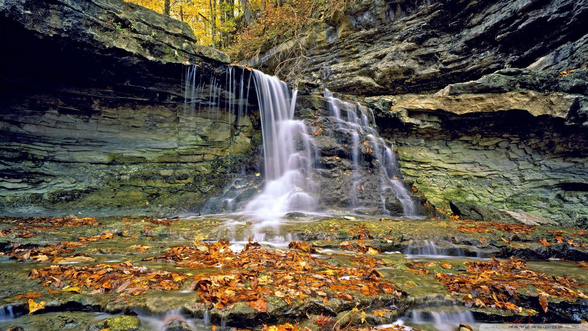 Indiana McCormick Creek Waterfall Wallpaper