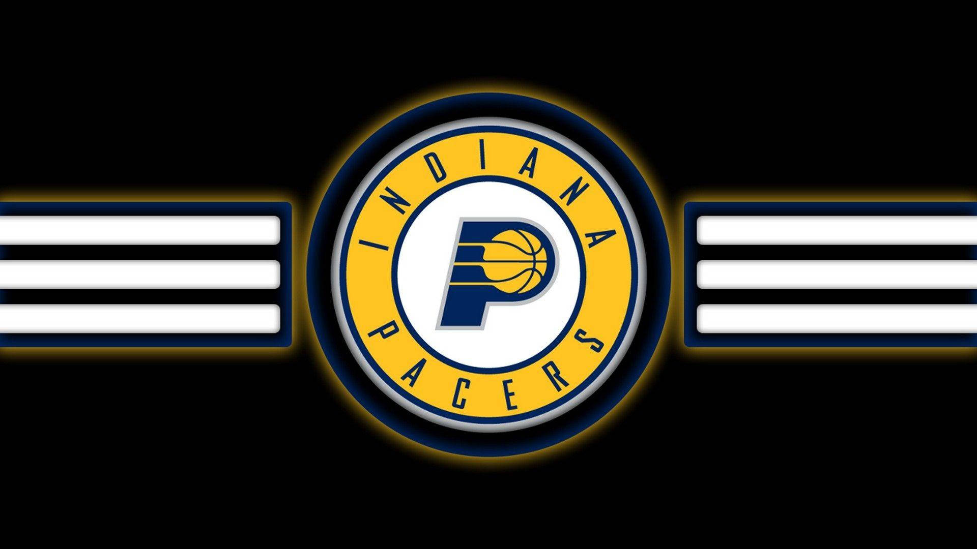 Indiana Pacers Black Background Stripes Wallpaper