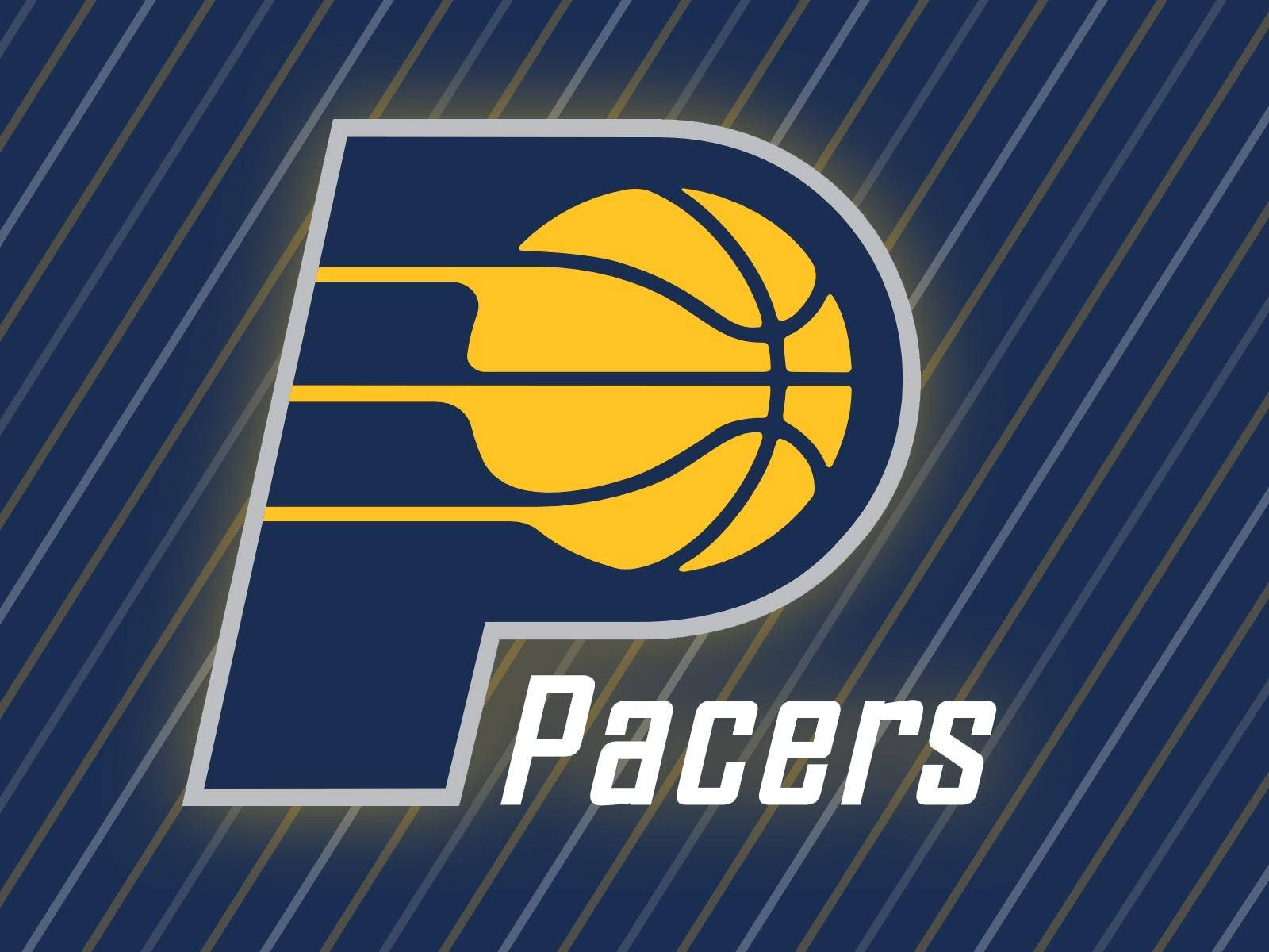 Indiana Pacers Diagonal Lines Background Wallpaper