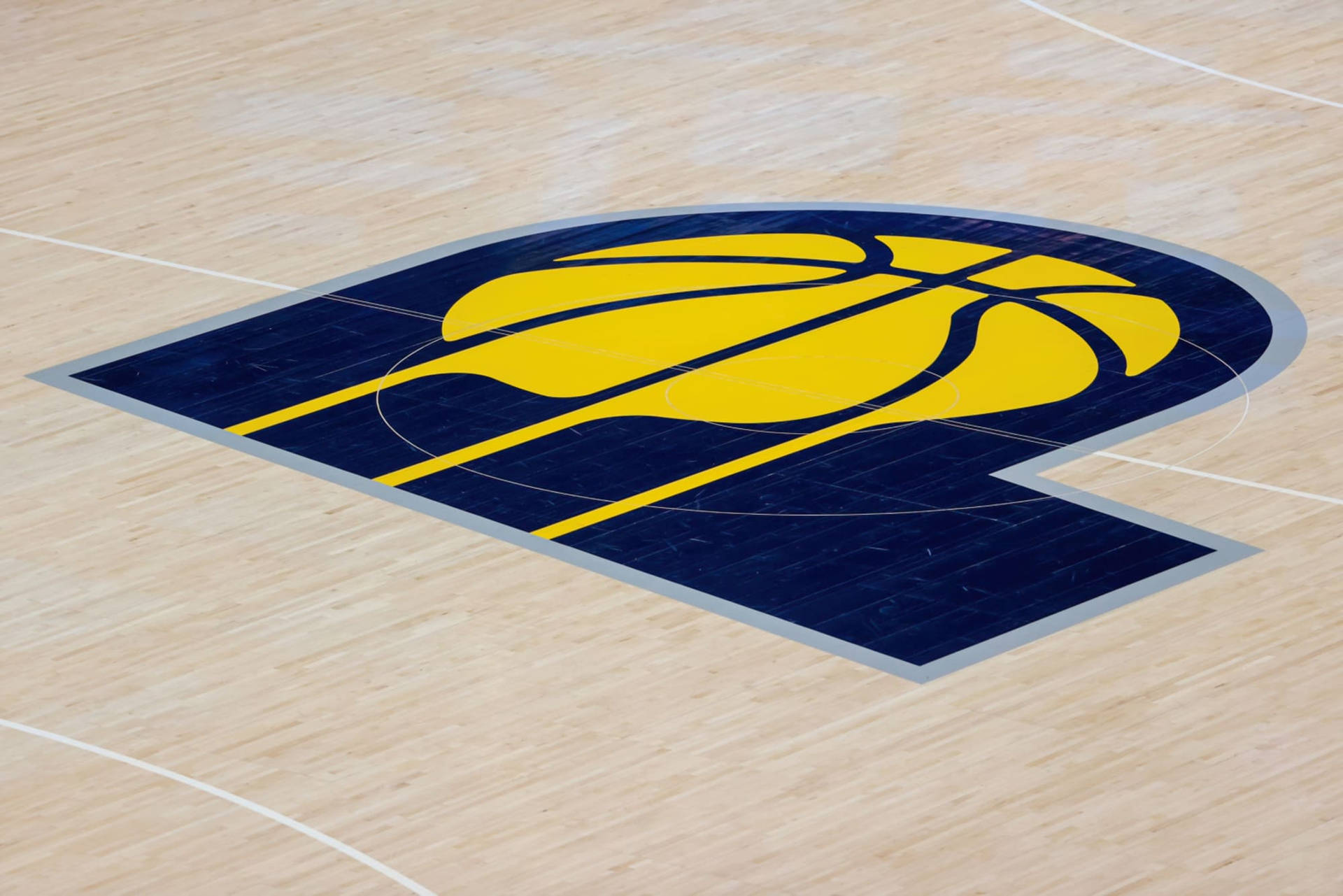 Indiana Pacers Home Court Logo Wallpaper