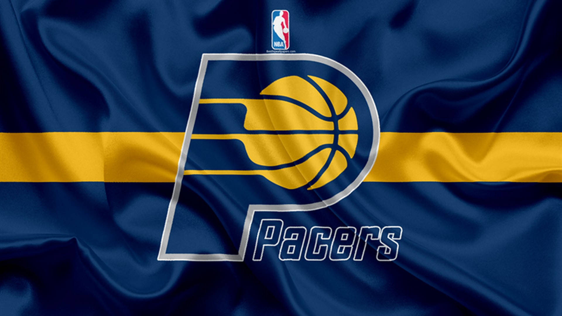 Indiana Pacers Logo Flag Wallpaper