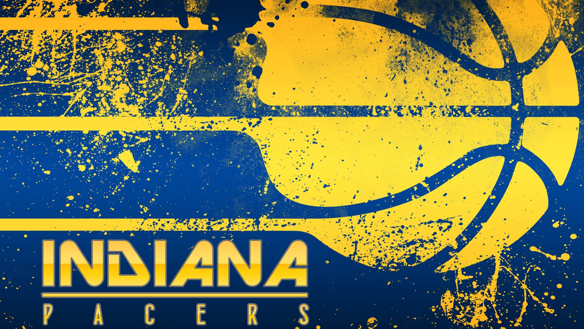 Indiana Pacers Messy Logo Wallpaper
