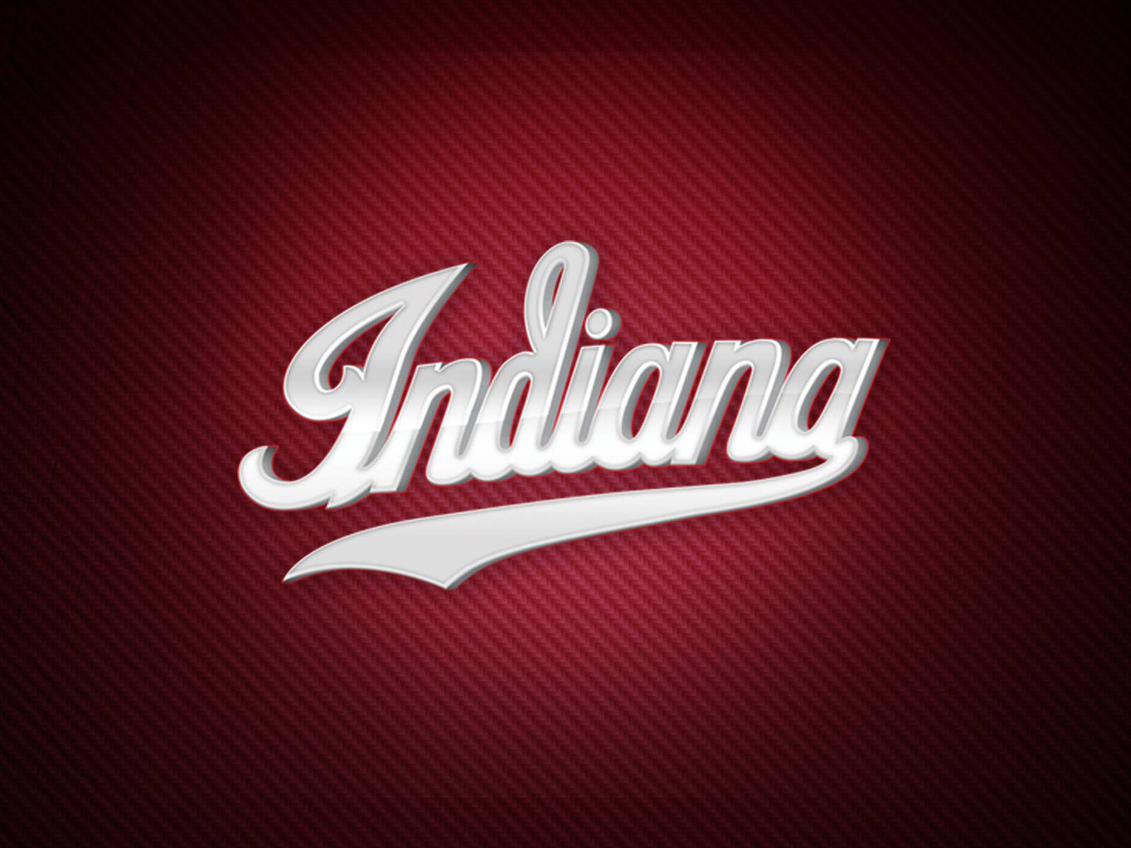 Indiana Script Red Background Wallpaper