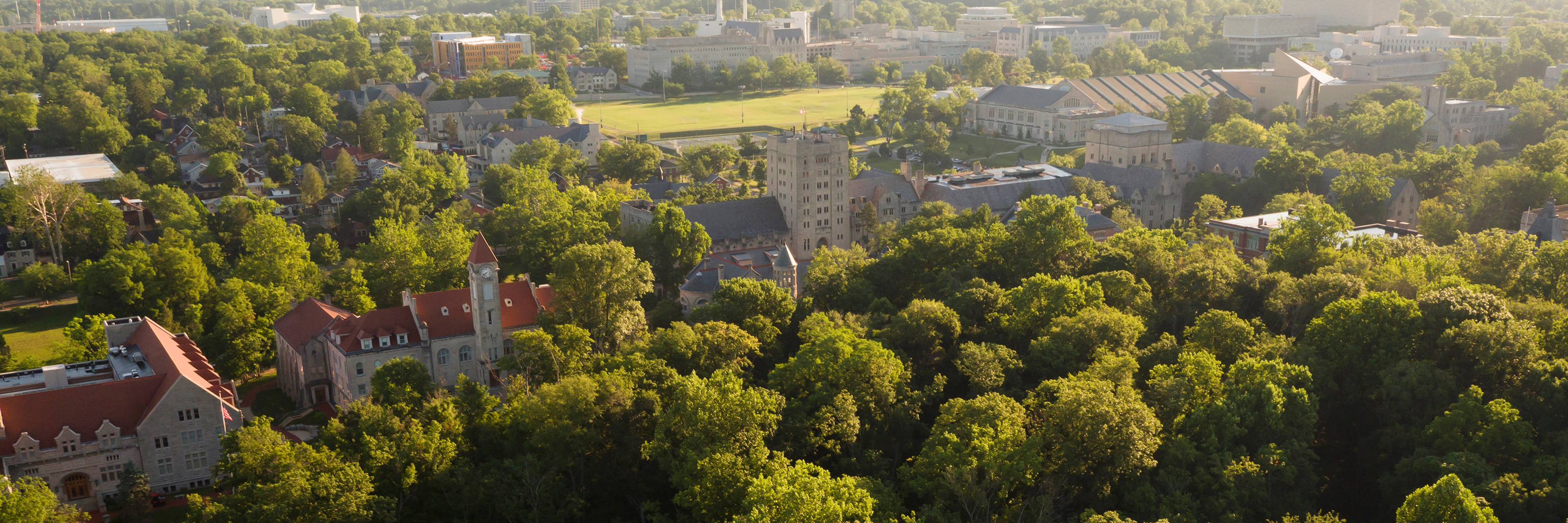 Indiana University Bloomington Aerial Campus Shot Wallpaper