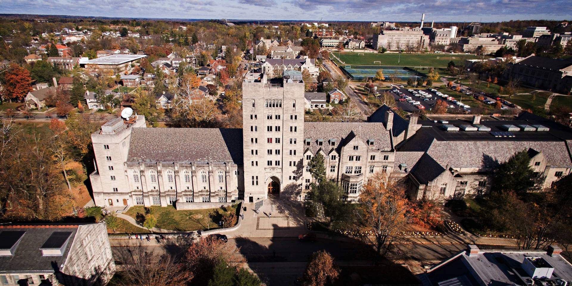 Indiana University Bloomington Aerial View Wallpaper