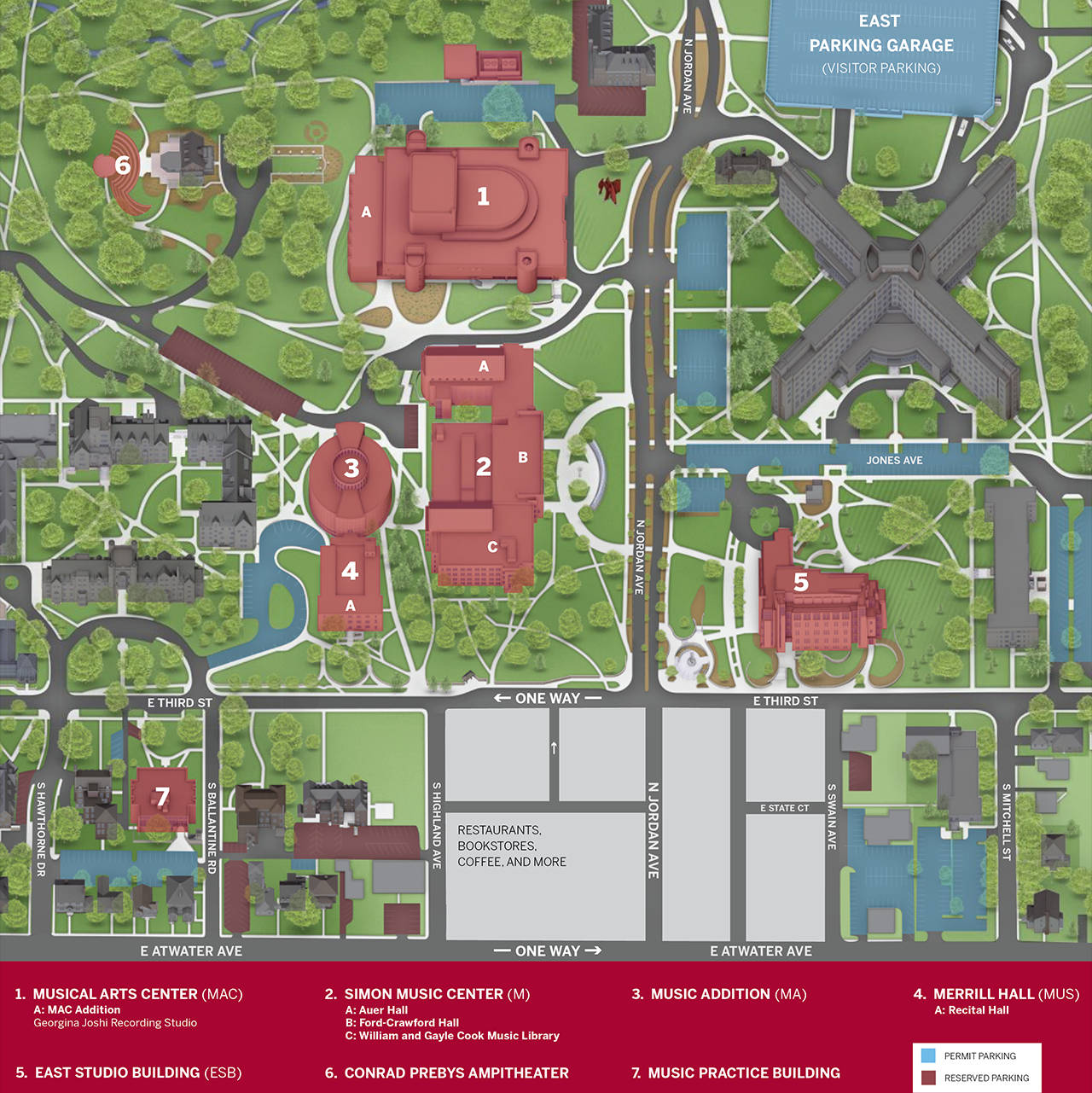 Indiana University Bloomington Campus Map Wallpaper