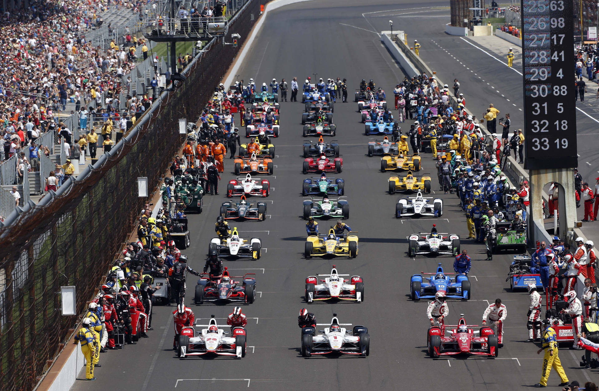 Indianapolis 500 Racing Cars Wallpaper
