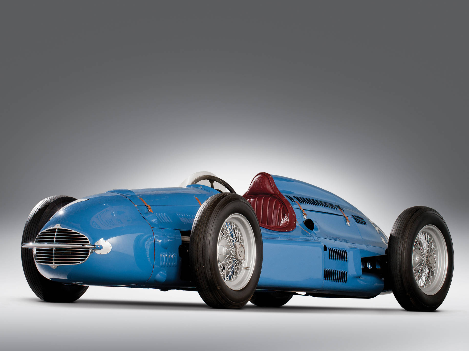 Indianapolis 500 Vintage Blue F1 Car Wallpaper