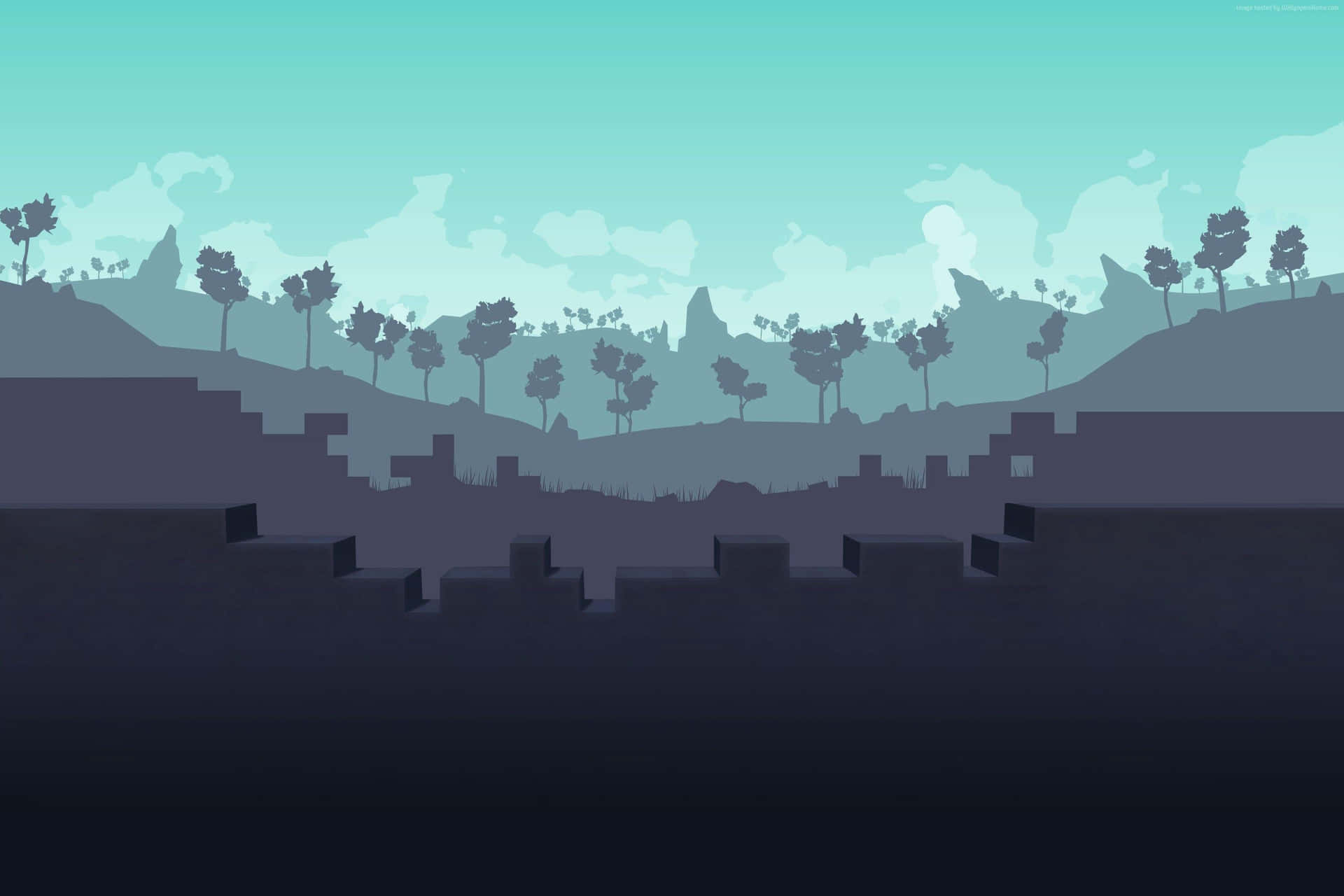 Adventurous Backdrop of Indie Game World Wallpaper