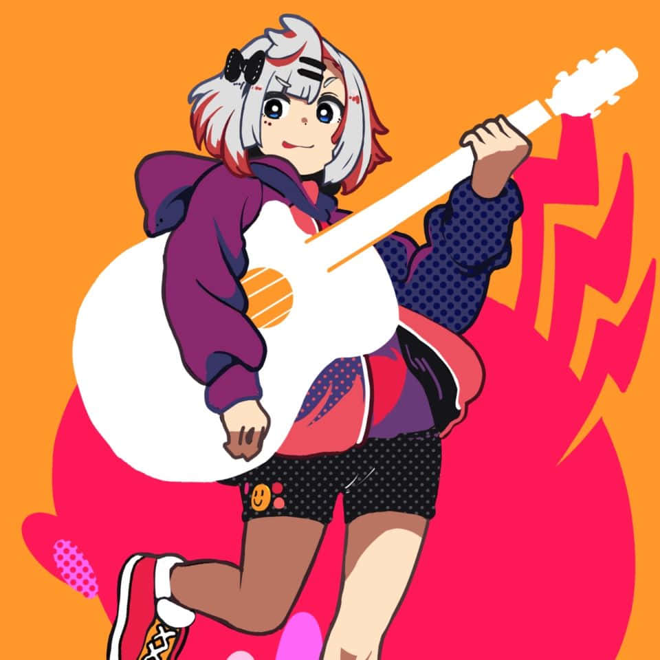 Indie Musician Anime Style Avatar Wallpaper