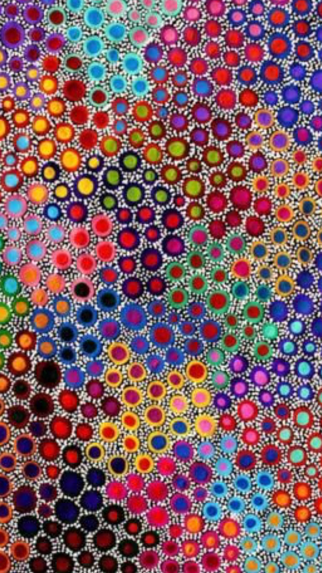 Indigenous Trippy Rainbow Holes Wallpaper