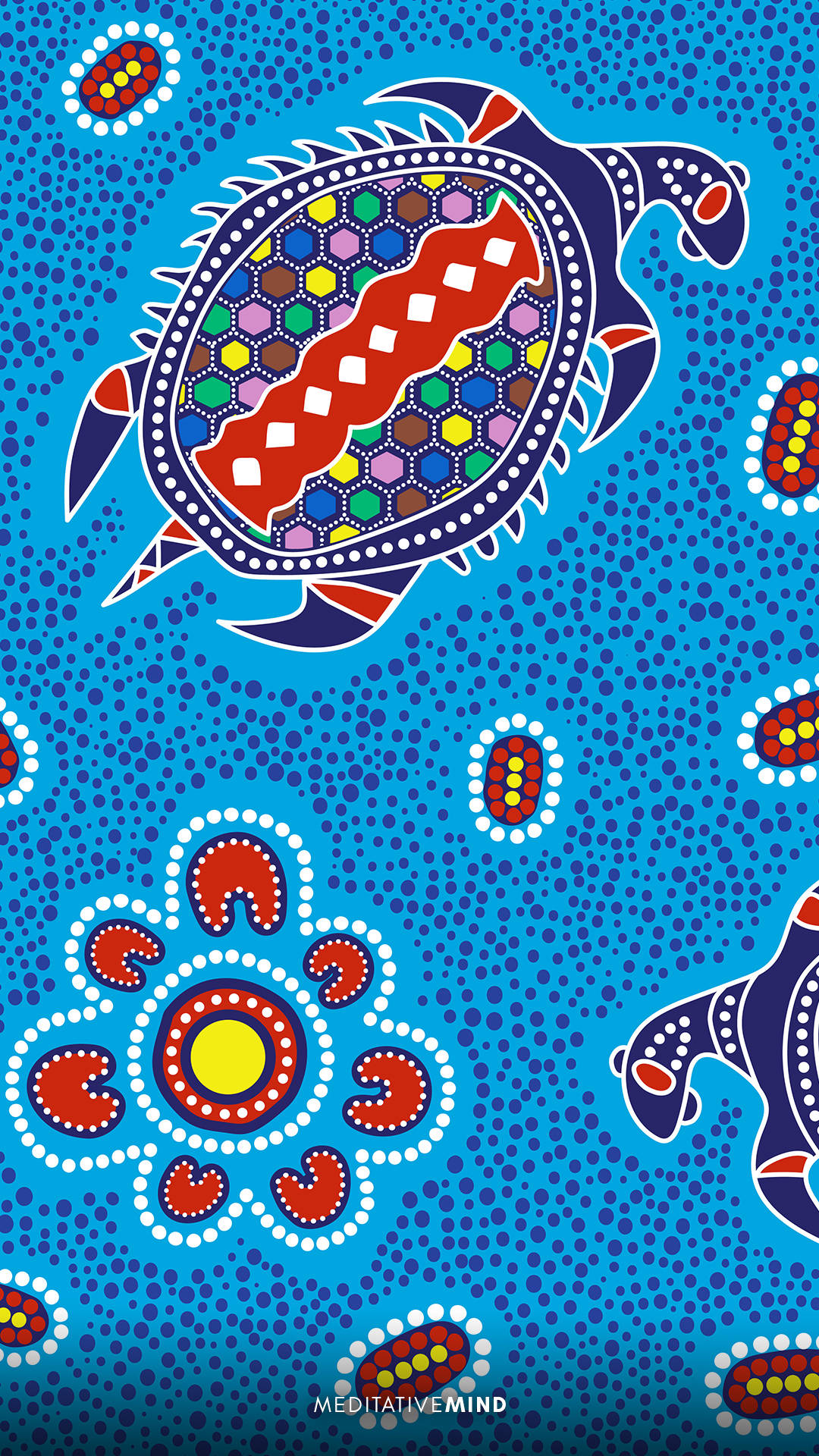 Indigenous Turtle Artwork Wallpaper
