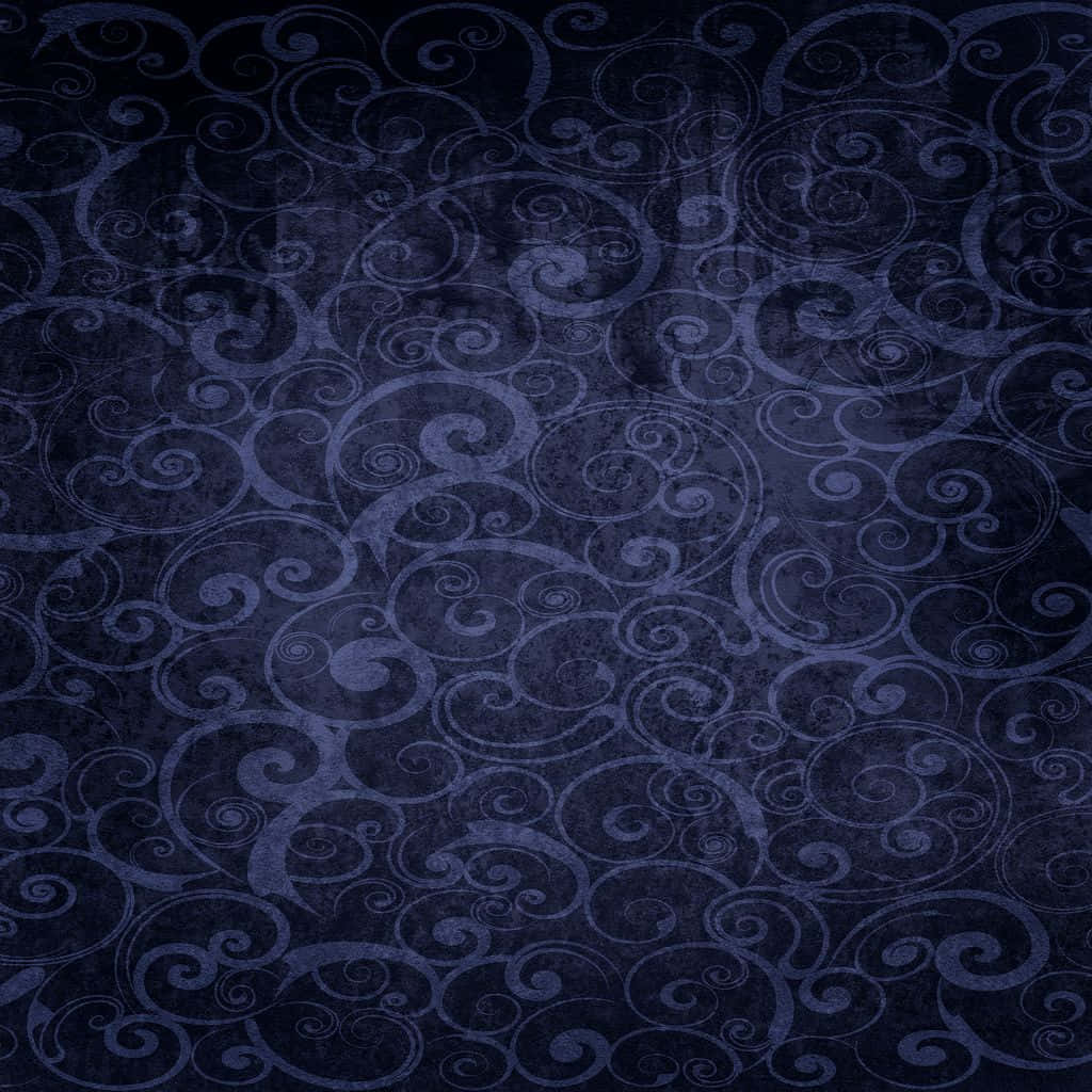 A Dark Blue Background With Swirls And Swirls Wallpaper