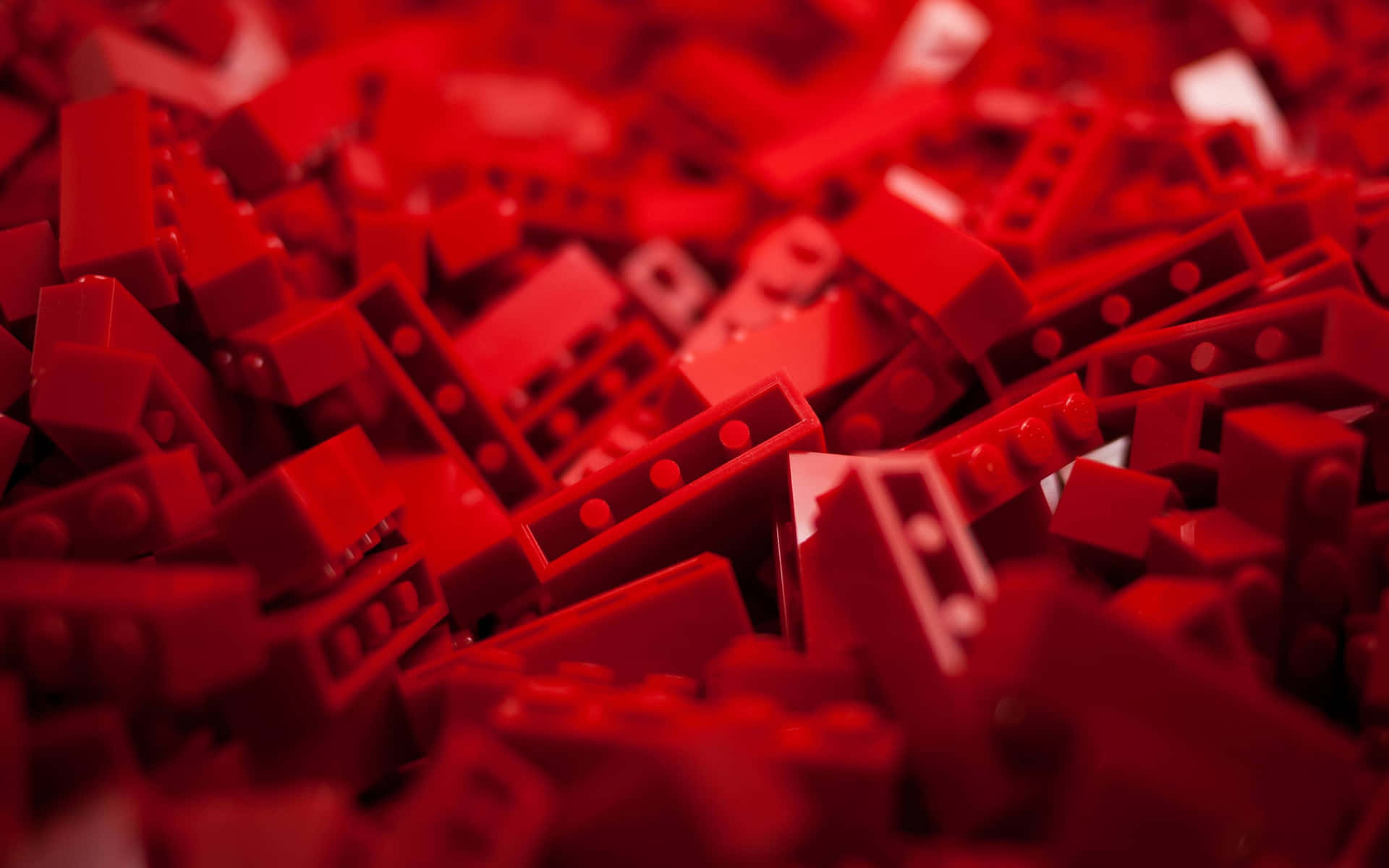Individual Red Lego Bricks Wallpaper