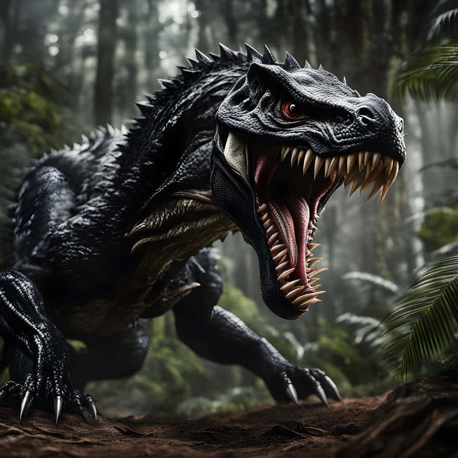 Indominus Rex Dans La Forêt Fond d'écran