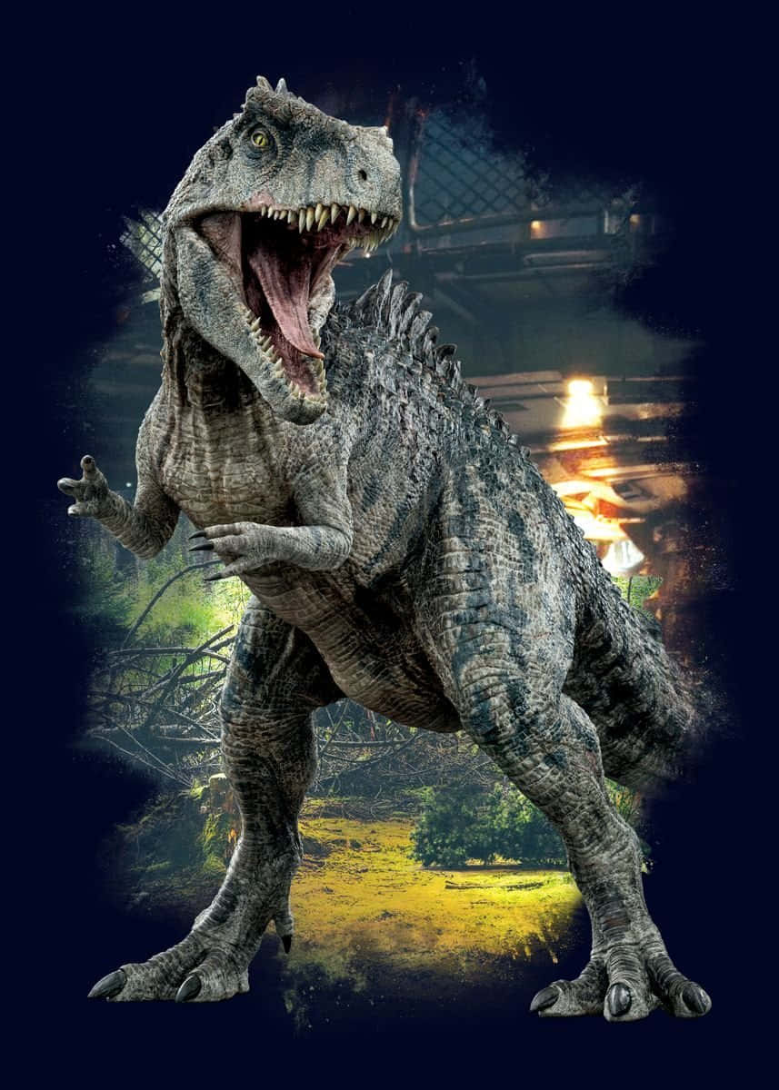 Indominus Rex Rugissant Dinosaure Fond d'écran