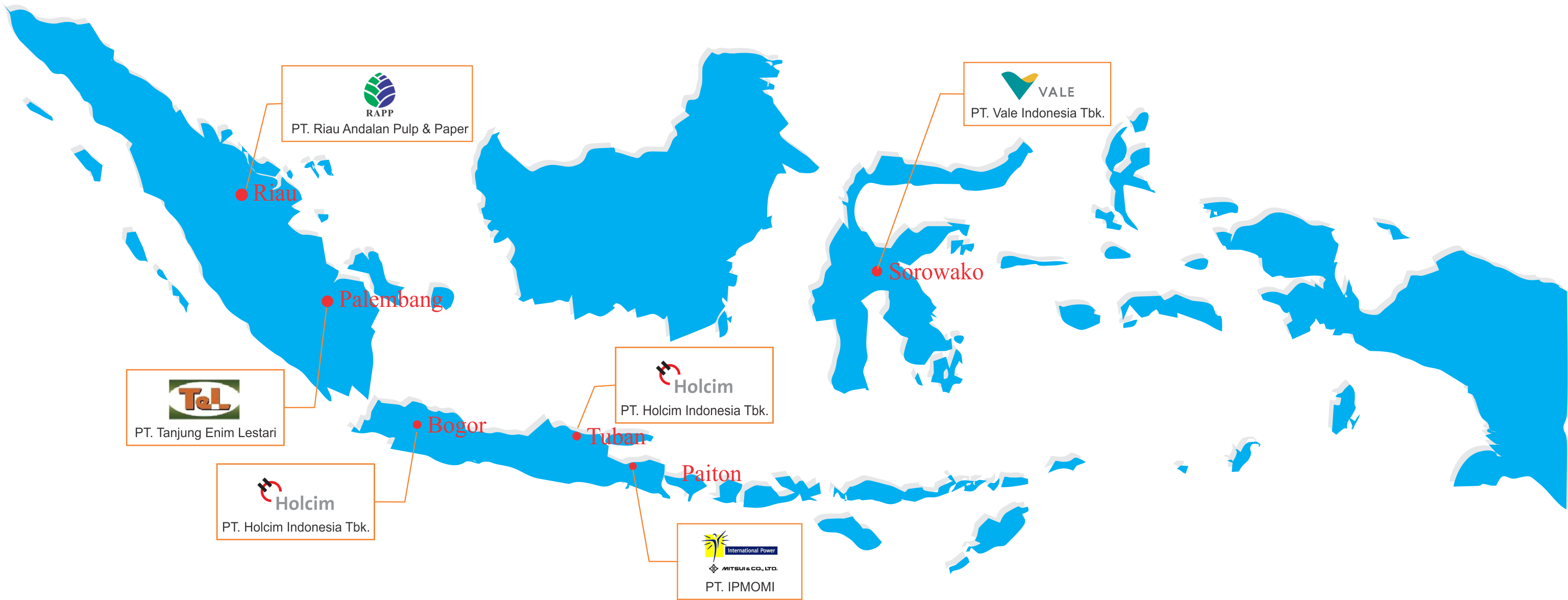 Indonesia Industrial Map PNG