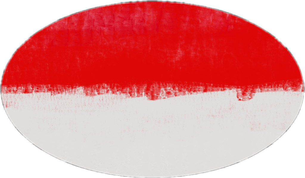 Indonesian Flag Oval Shape PNG