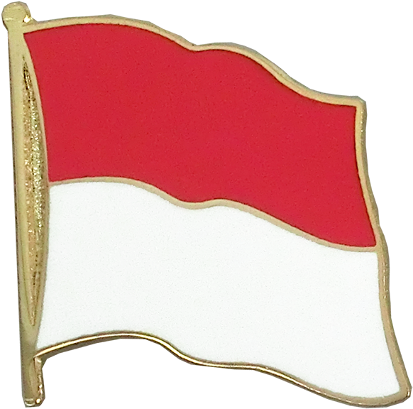 Indonesian Flag Pin Design PNG