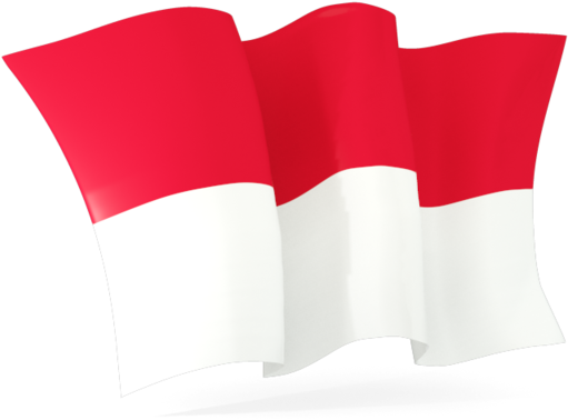 Indonesian Flag Waving PNG