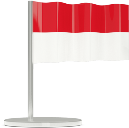 Indonesian Flagon Pole PNG