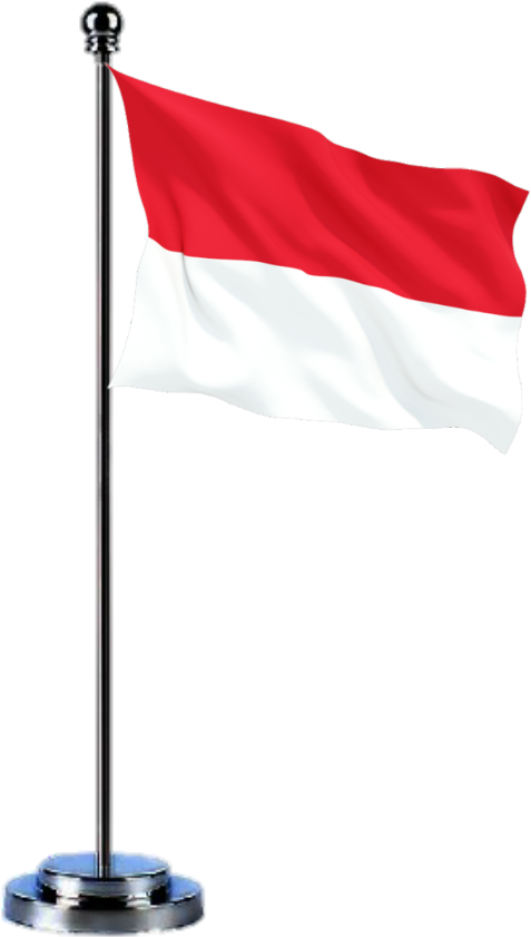 Indonesian Flagon Pole PNG