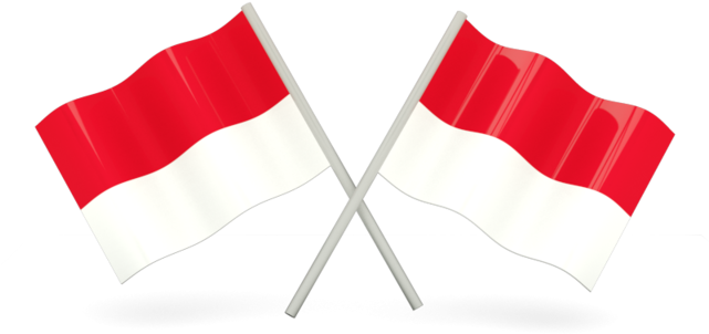 Indonesian Flags Crossed PNG