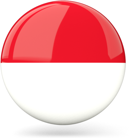 Indonesian_ Flag_ Sphere_3 D_ Render PNG