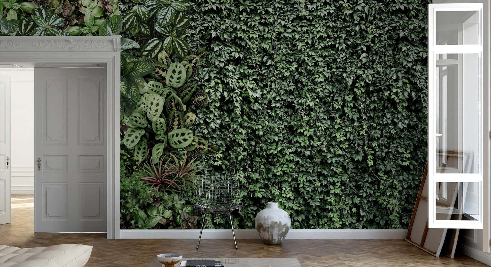 Indoor Garden Wallpaper Design Wallpaper