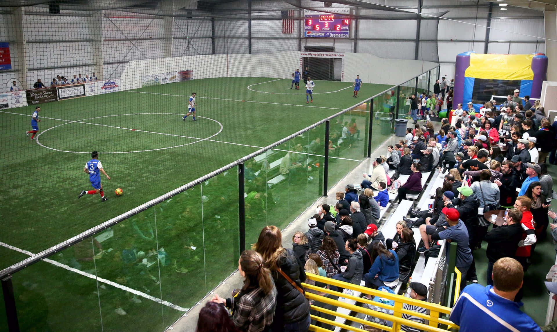 Indoor Soccer Match Spectators Wallpaper