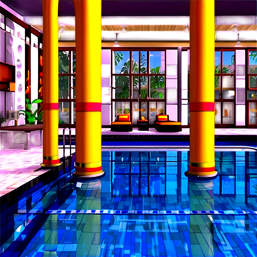 Indoor Swimming Pool Png 06122024 PNG