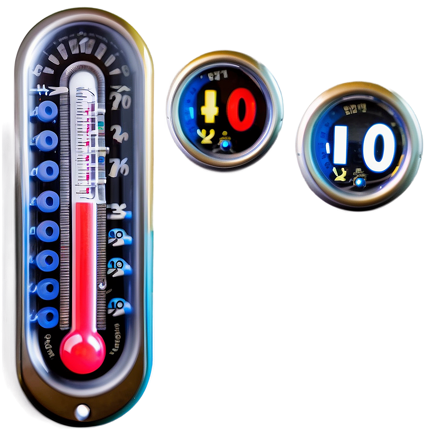 Indoor Thermometer Png 05242024 PNG