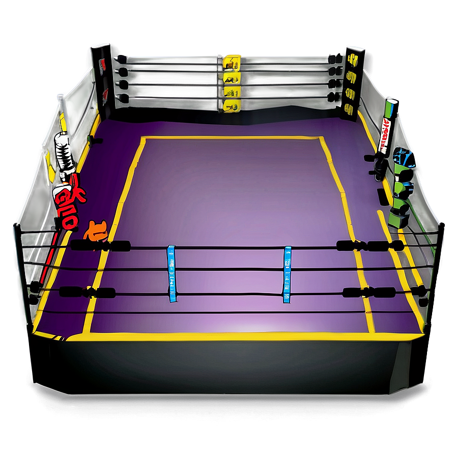 Indoor Wrestling Ring Scheme Png 06202024 PNG