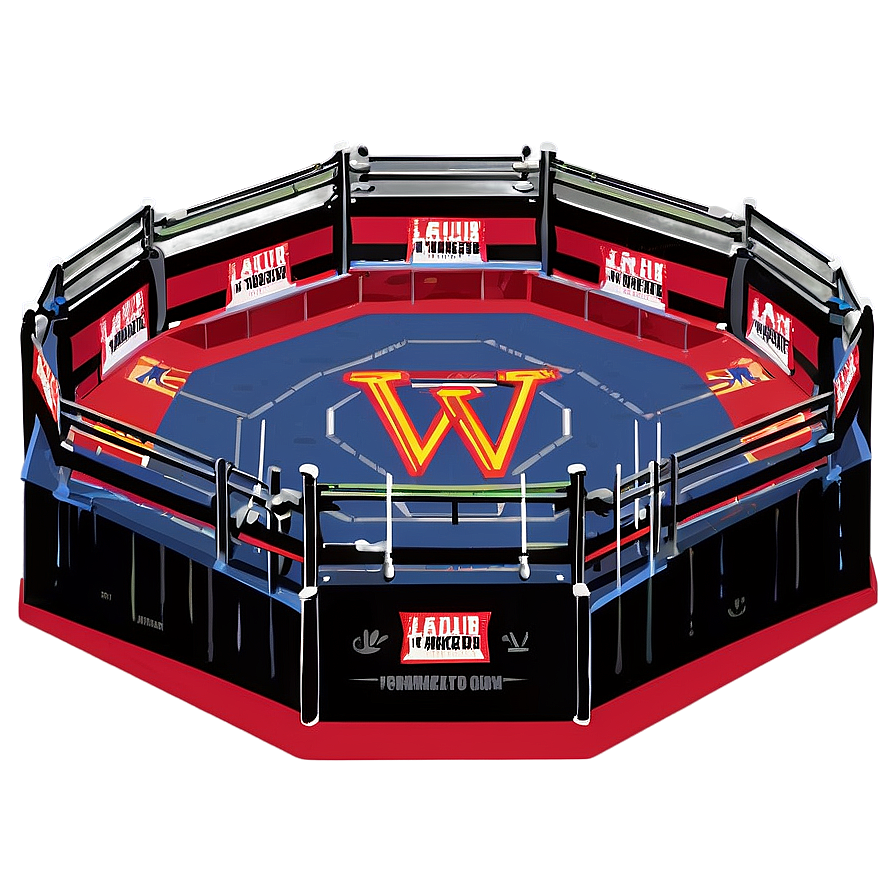 Indoor Wrestling Ring Scheme Png Xqp46 PNG