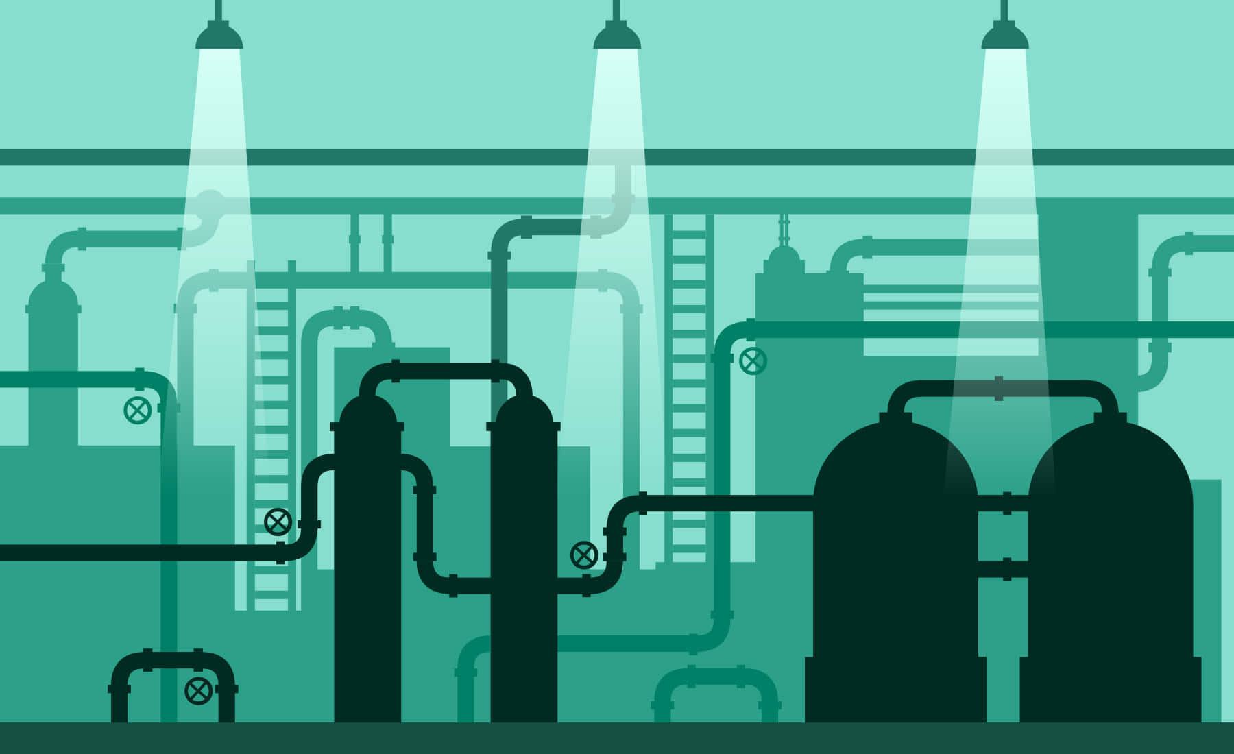 Industrial Process Vector Illustration