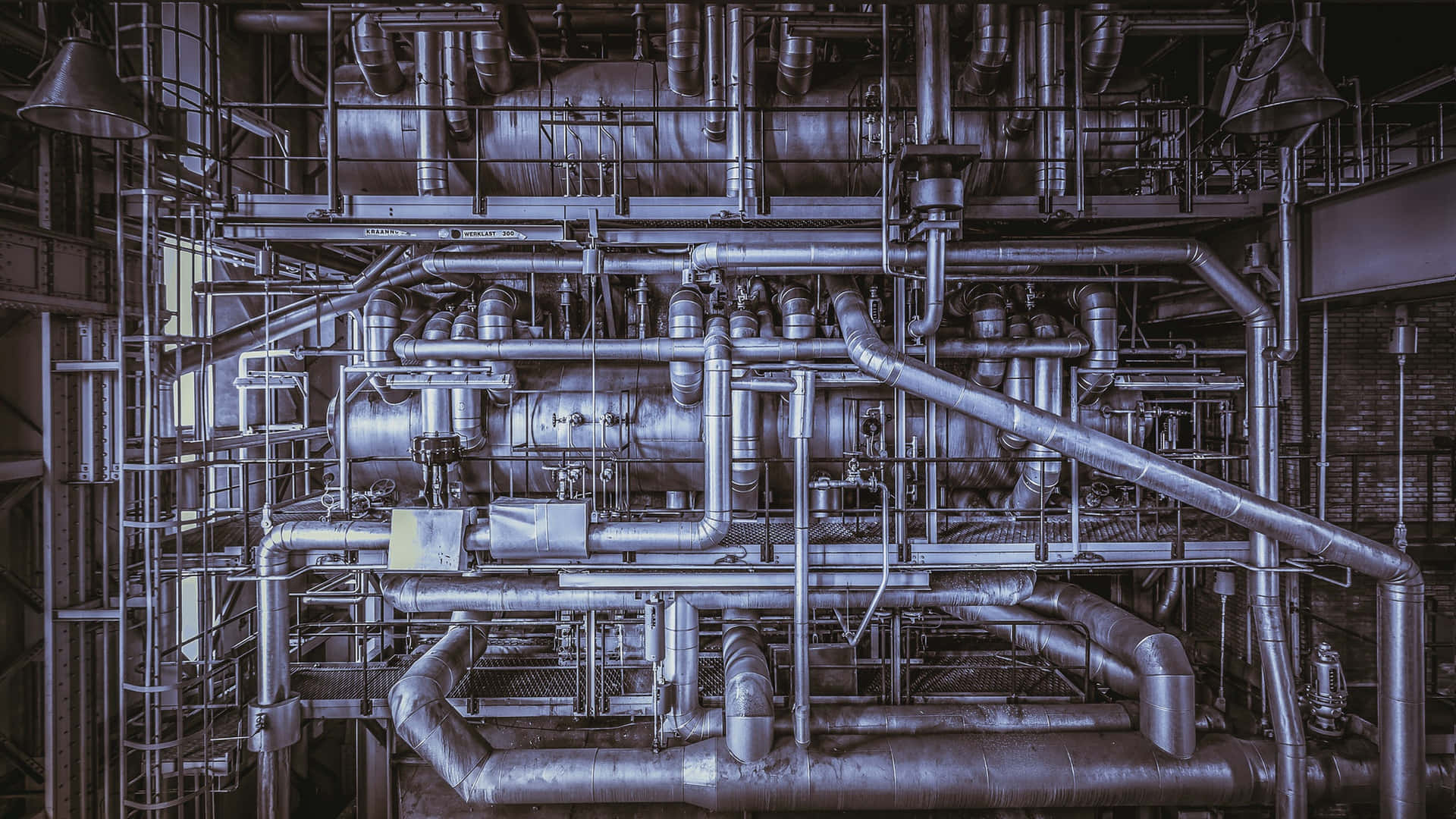 Pipes And Tubes In A Factory