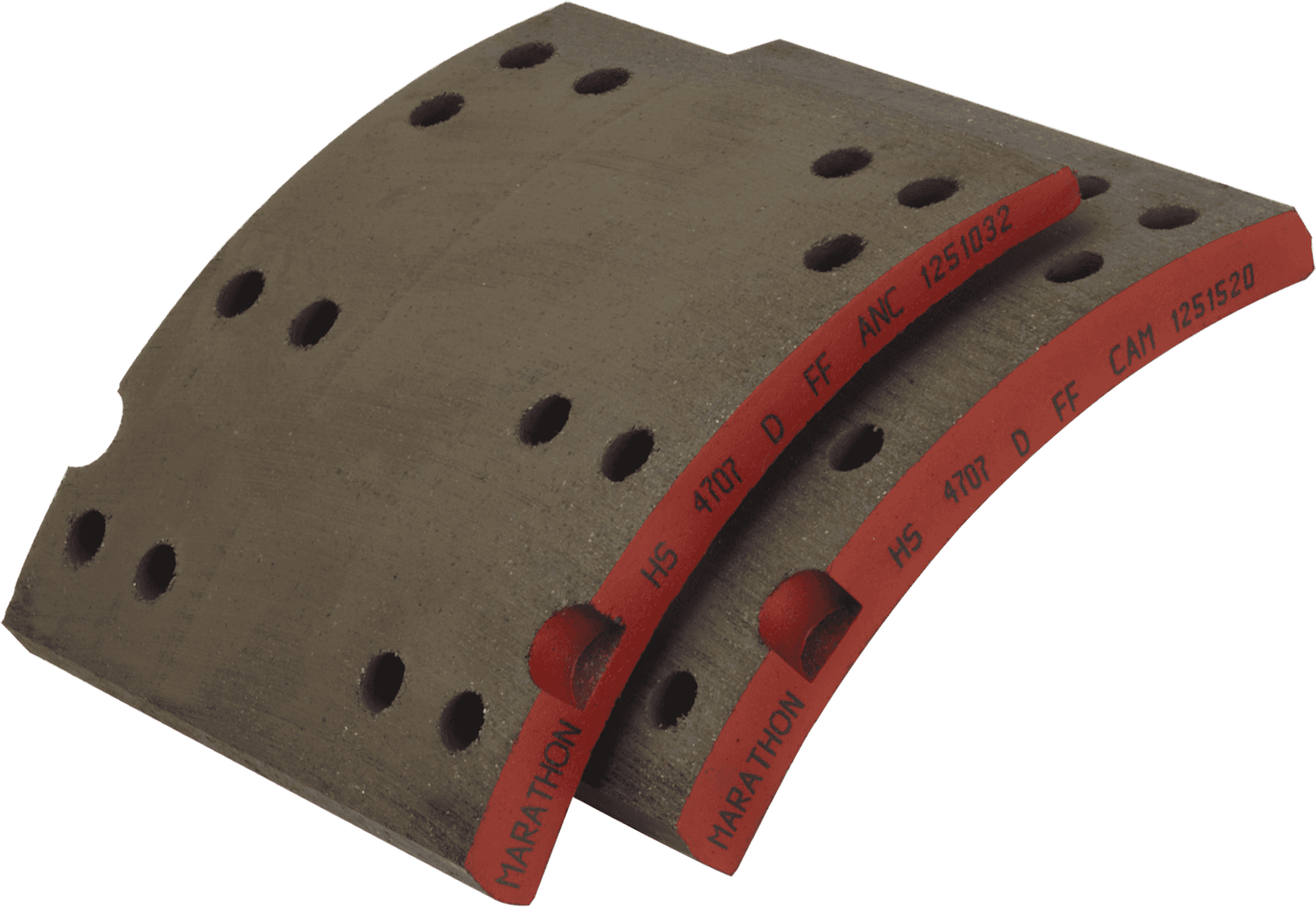 Industrial Brake Padwith Red Shims PNG