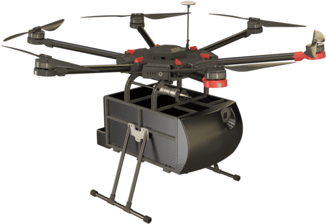 Industrial Cargo Drone PNG