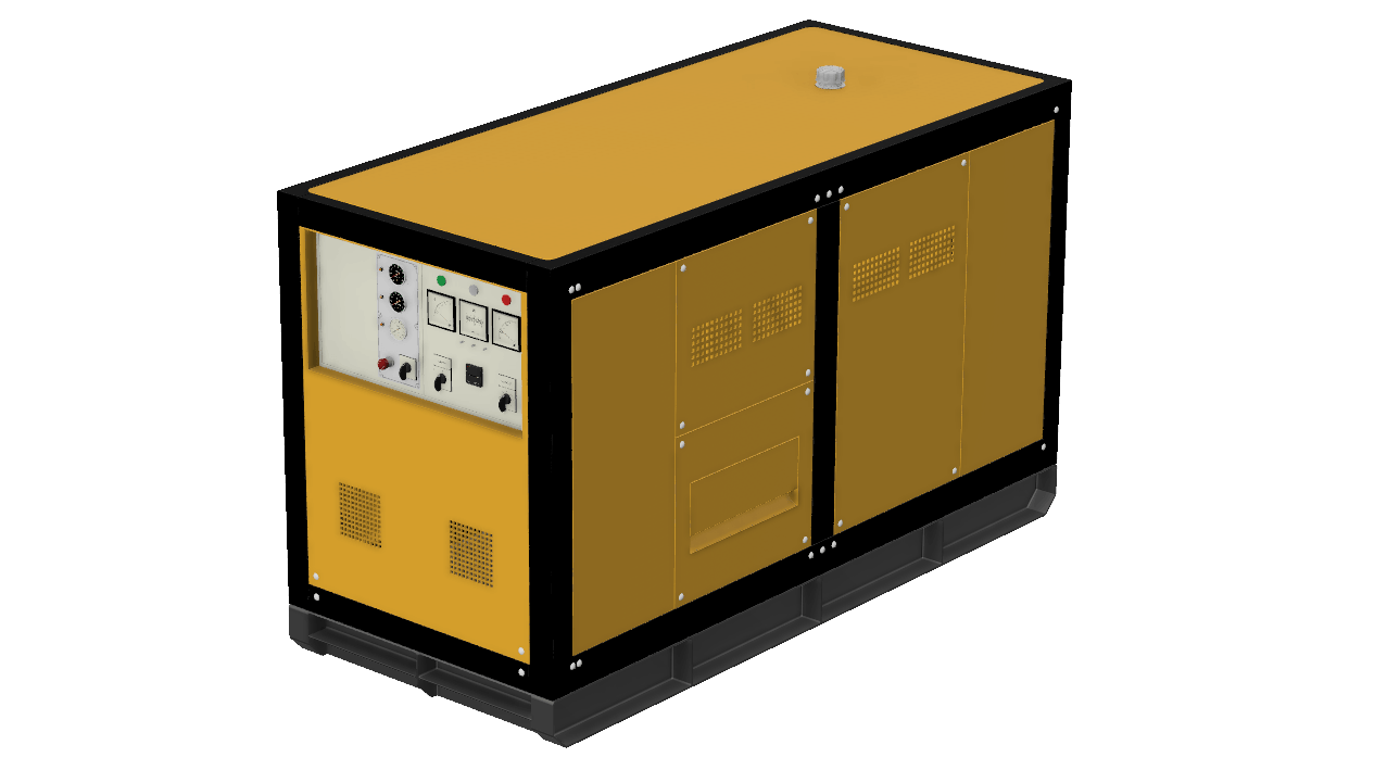 Industrial Diesel Generator Unit PNG