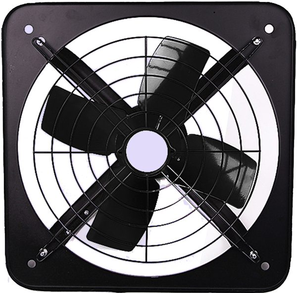 Industrial Exhaust Fan Top View PNG