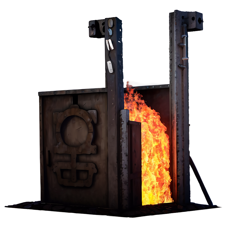 Industrial Forge Fire Png B PNG