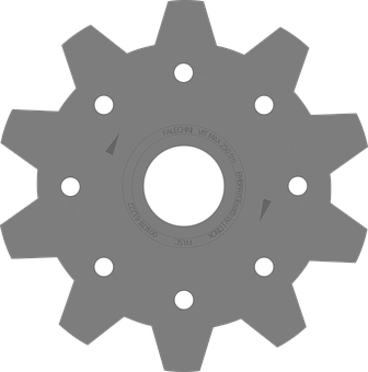 Industrial Gear Graphic PNG