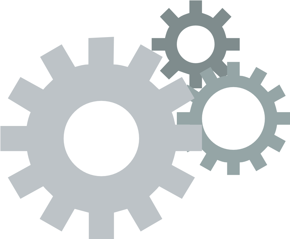 Industrial Gears Graphic PNG